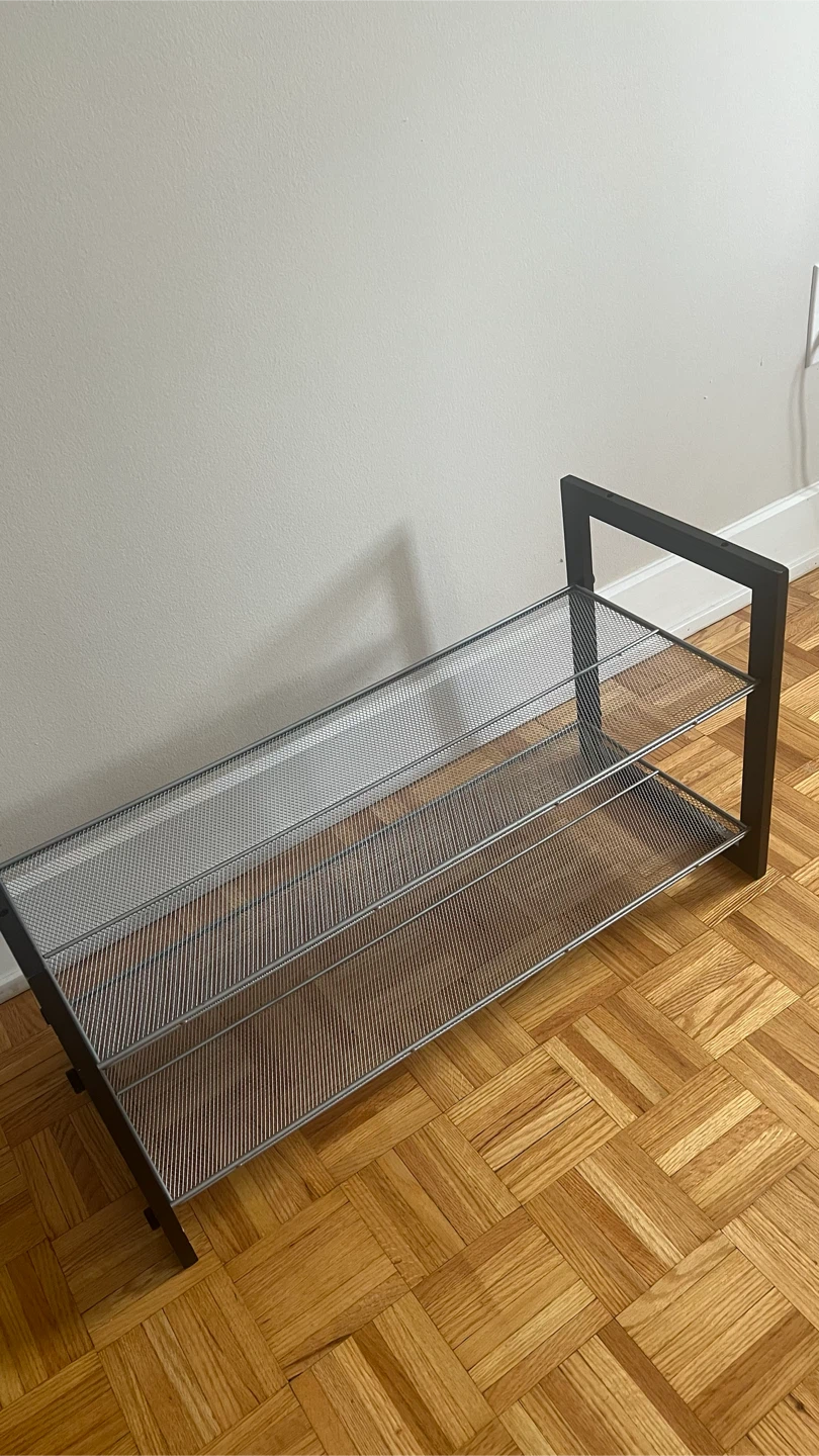 Two-Tier Metal Shoe Rack