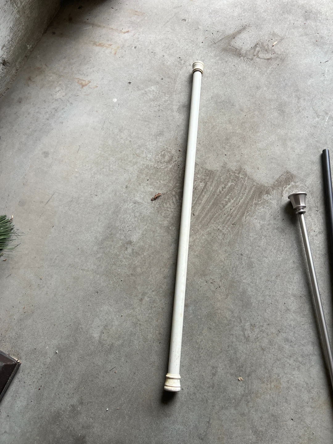 White Shower Curtain Rod