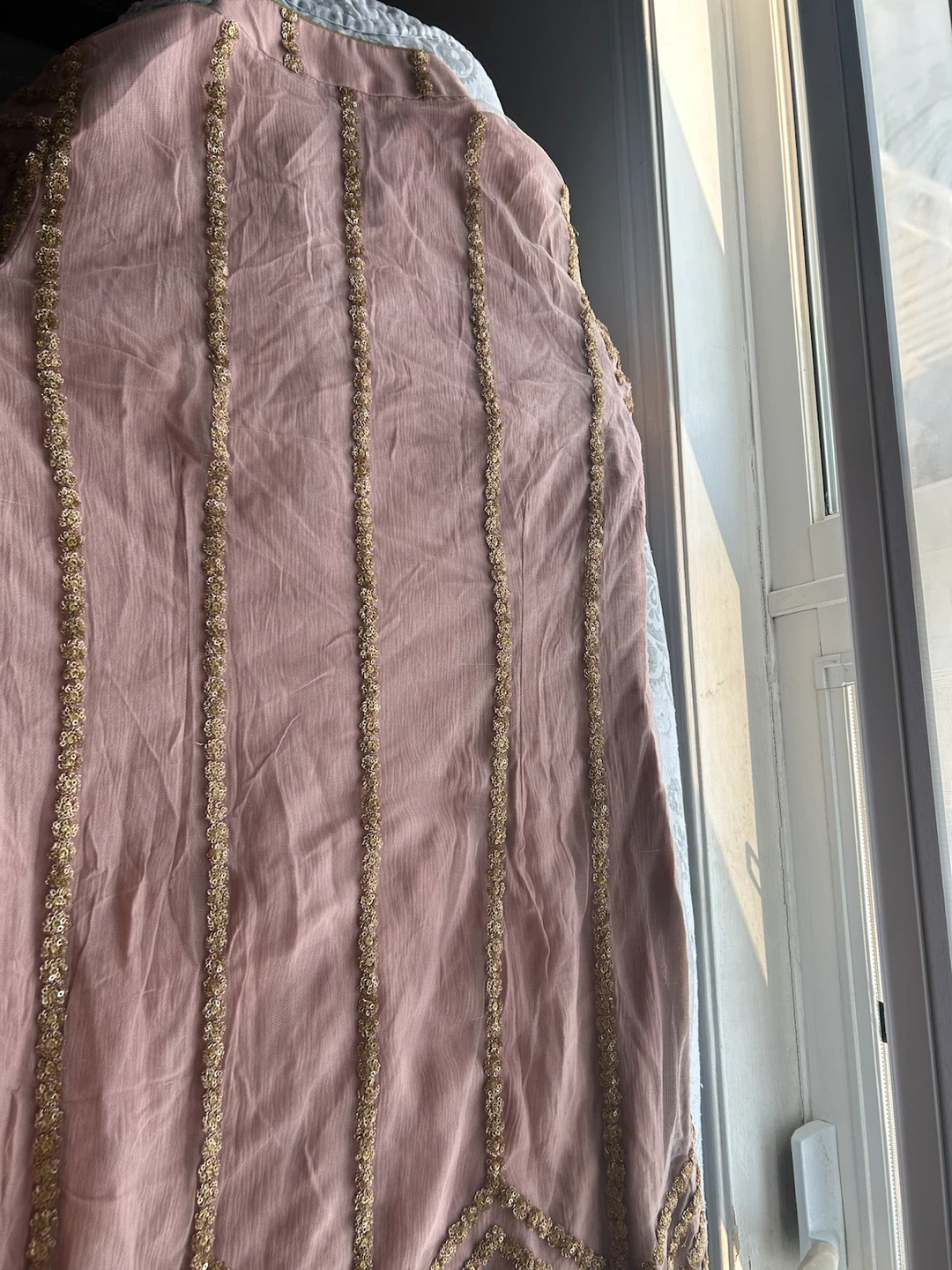 Pink Embroidered Kameez Shalwar with Dupatta - photo 5