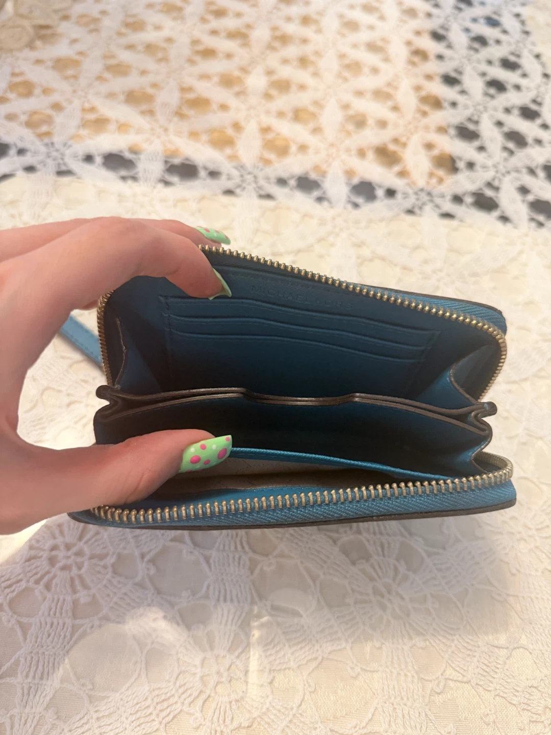 Michael Kors Teal Wristlet Wallet - photo 5