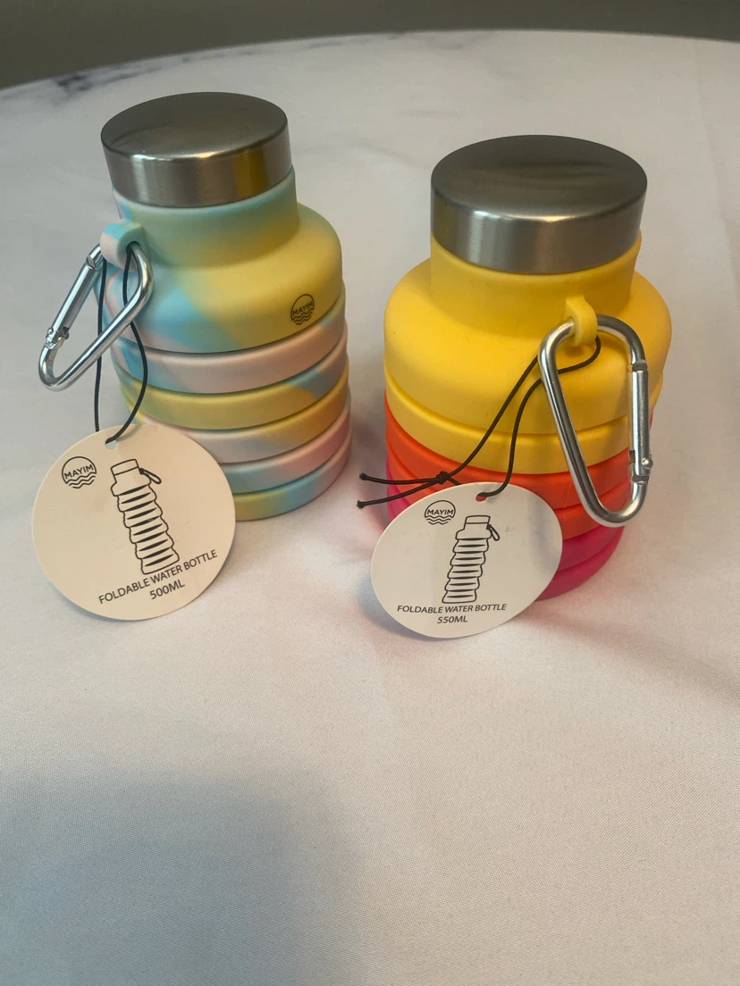 MAYIN Sport Silicone Portable Foldable Water Bottle - 500mL