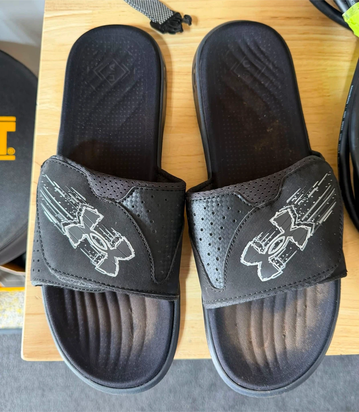 Under Armour Black Slides