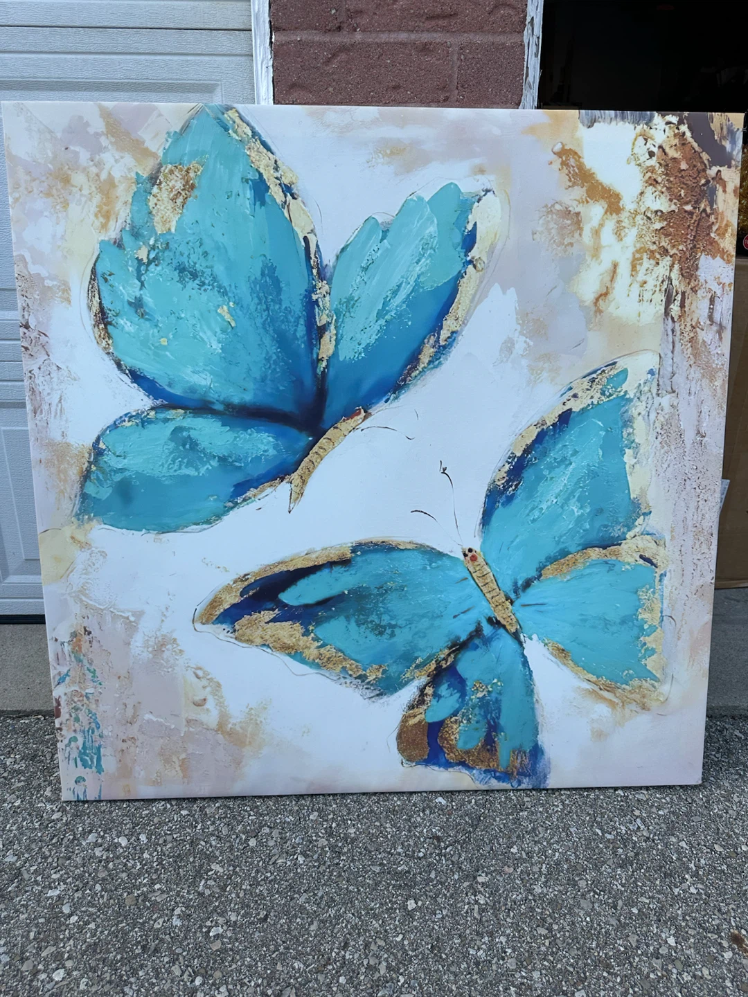 Canvas Wall Art - Blue Butterflies