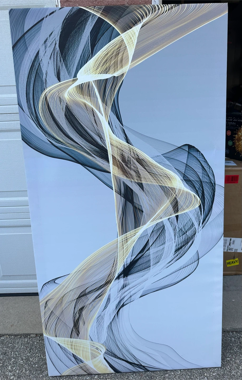 Abstract Swirl Canvas Wall Art