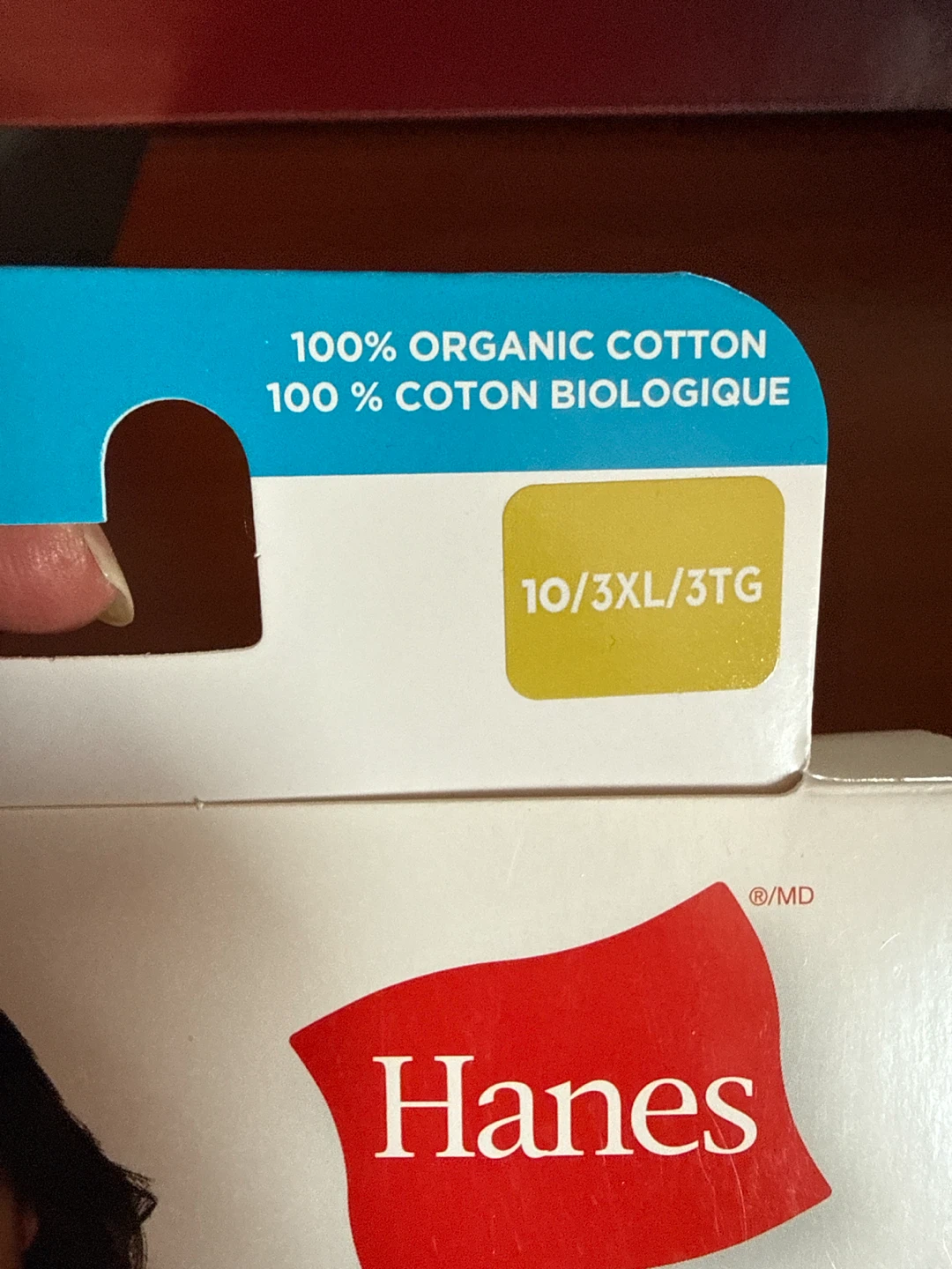 2XL Hanes 3 Pack 100% Organic Cotton Briefs - photo 2