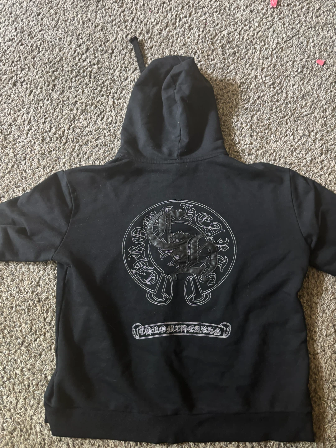 Chrome Hearts Black Zip-Up Hoodie - photo 2
