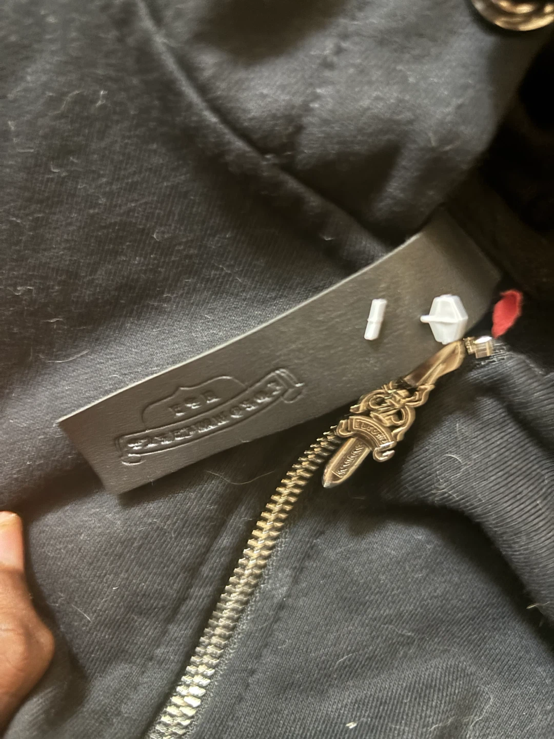 Chrome Hearts Black Zip-Up Hoodie - photo 4