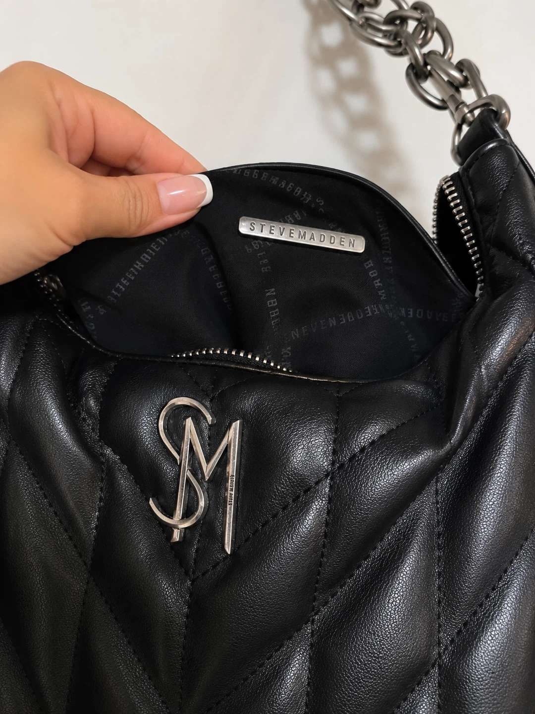 Steve Madden Black Quilted Shoulder Bag - photo 2