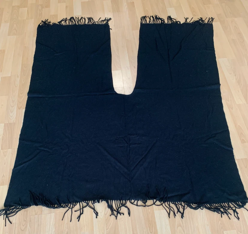 Brand new Black Poncho with Fringe - photo 3