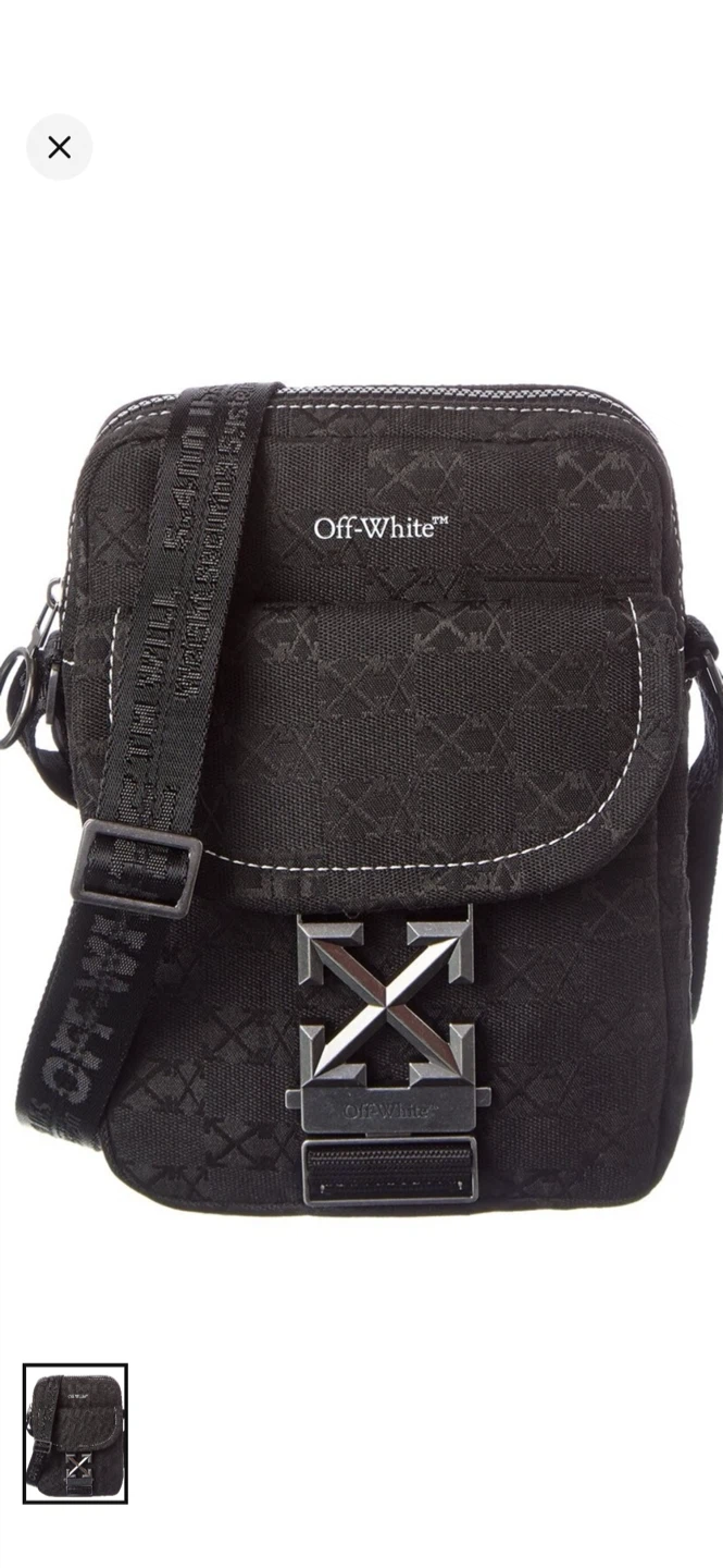 OFF-WHITE Black Crossbody Belt Bag