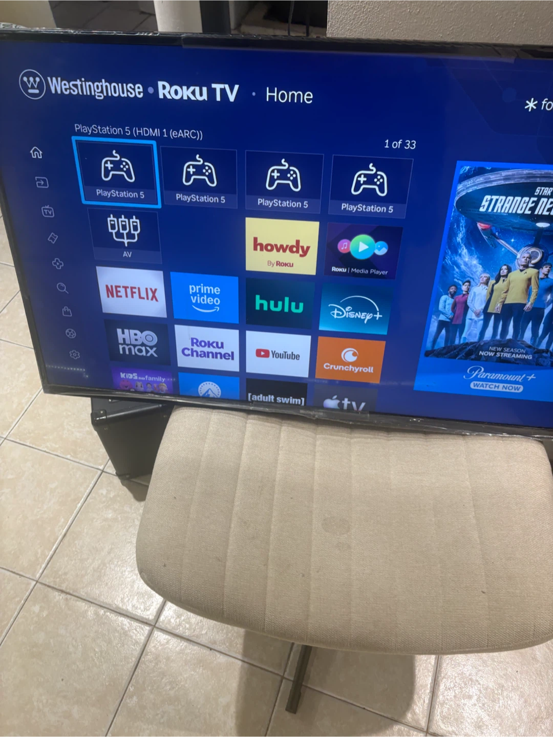 Westinghouse Roku TV 45” - photo 4