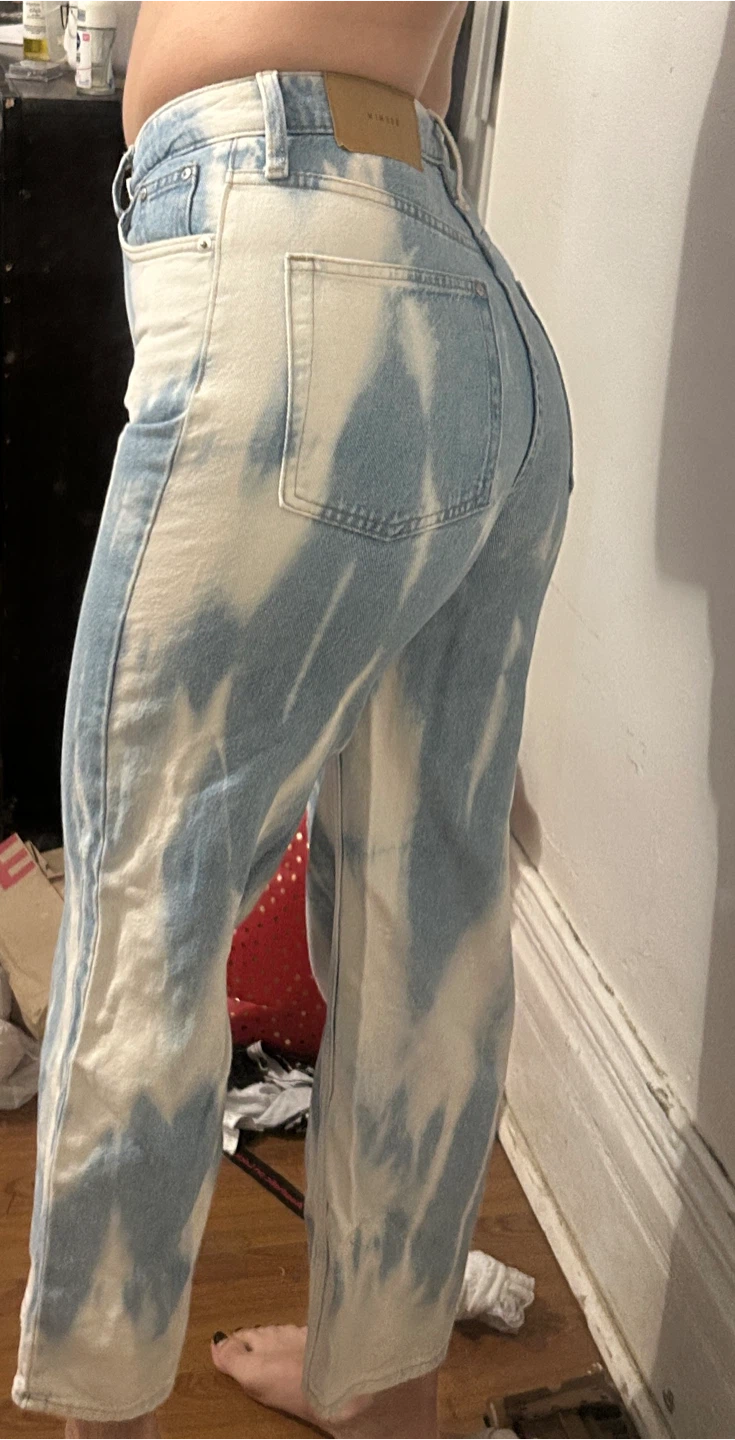 &DENIM (vintage) High Waist Bleached Jeans