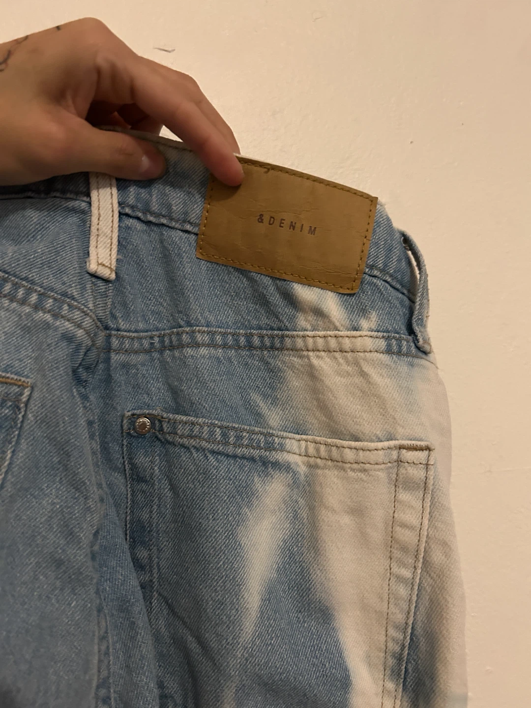 &DENIM (vintage) High Waist Bleached Jeans - photo 4