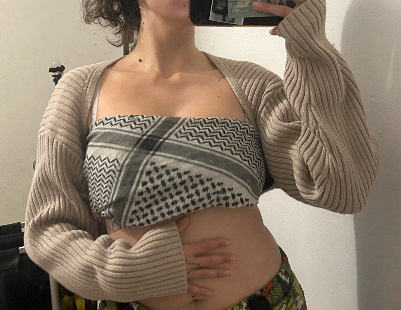 H&M Ribbed Bolero Cardigan Size S