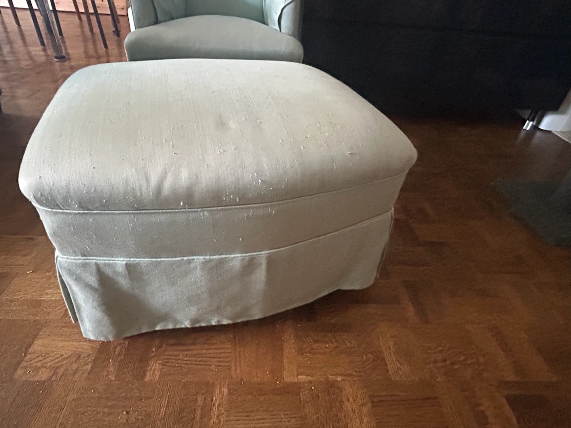 Mint Green Armchair and Ottoman Set - photo 3