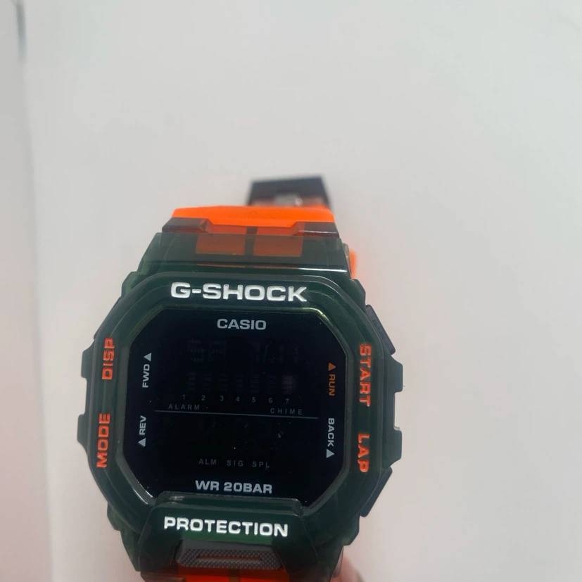 G-Shock DW-5600 Digital Watch - Green/Orange - photo 3