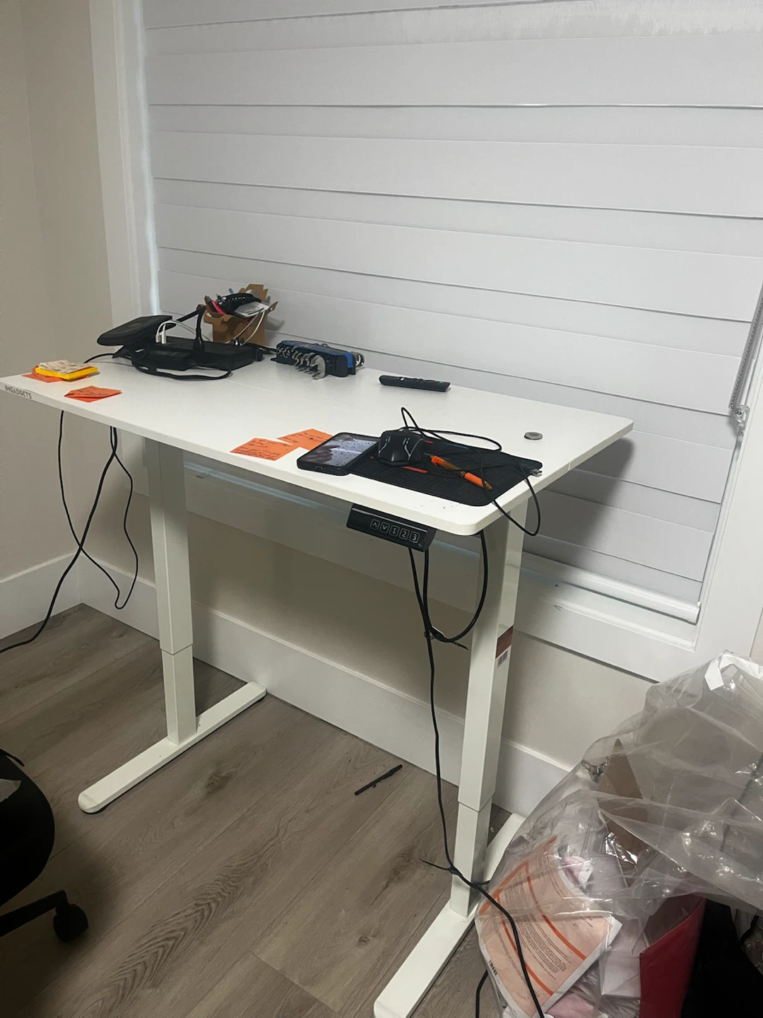 White Standing Desk
