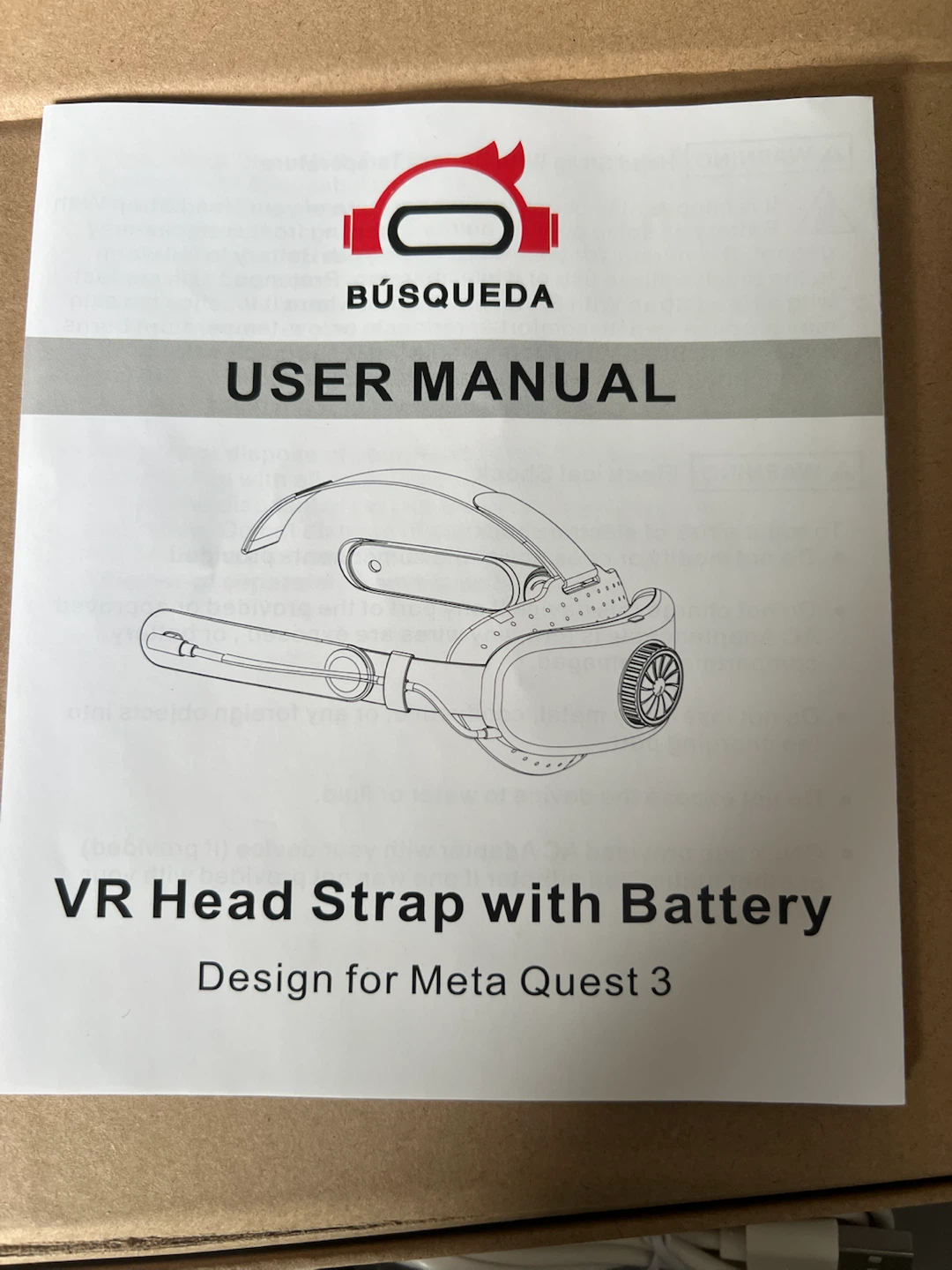 Búsqueda VR Head Strap with Battery for Meta Quest 3 - photo 2