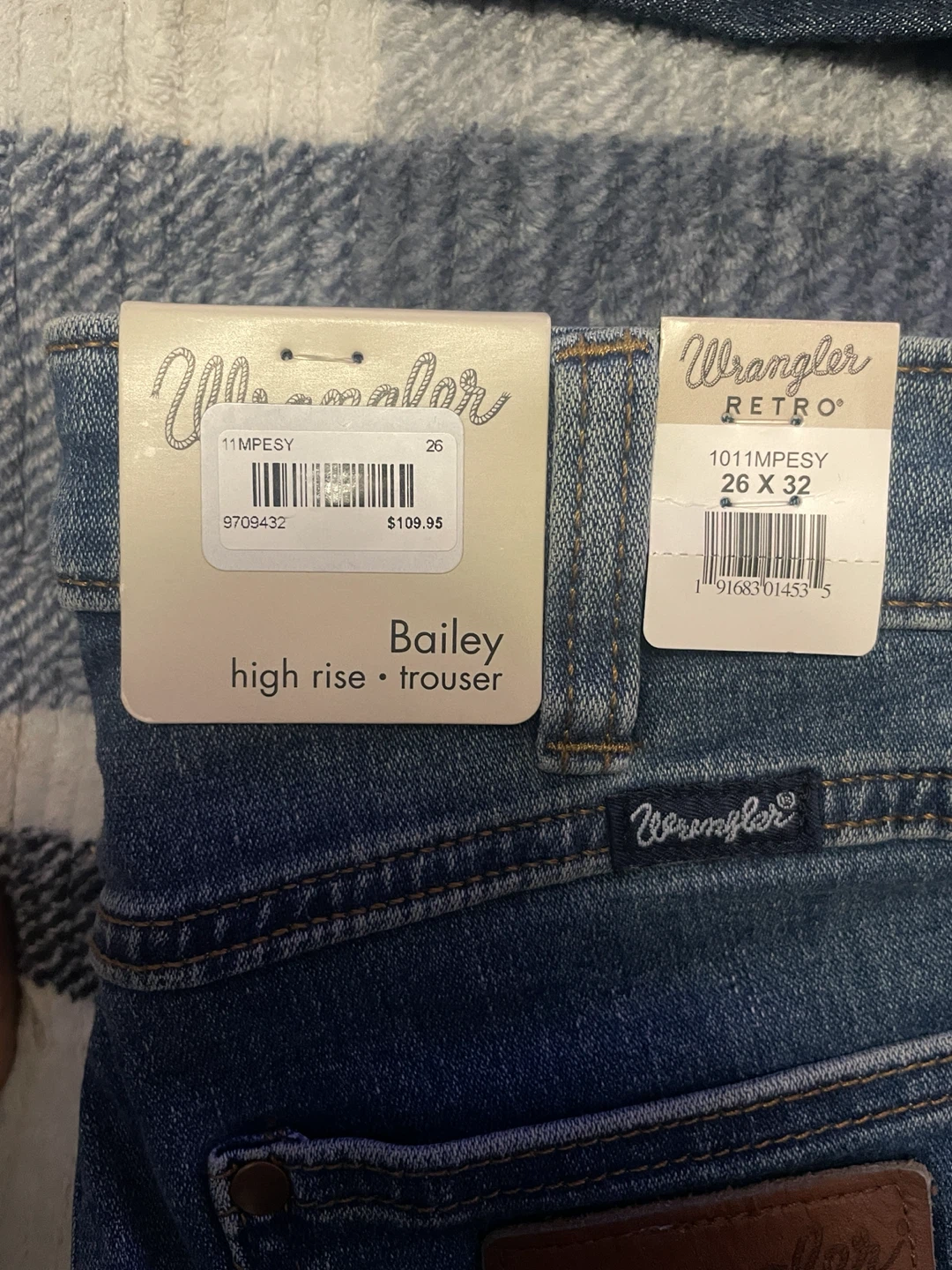 Wrangler Retro Bailey High Rise Trouser Jeans 26x32