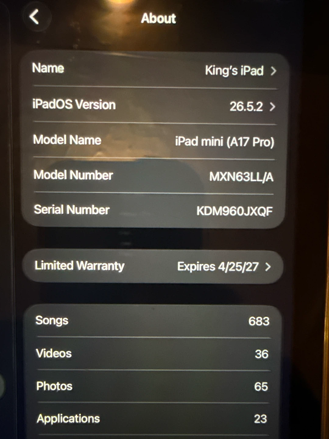 iPad Mini (A17 Pro) 128gb Mint Conditon with case ! $325 - photo 5