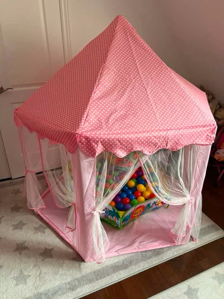 Pink Polka Dot Play Tent