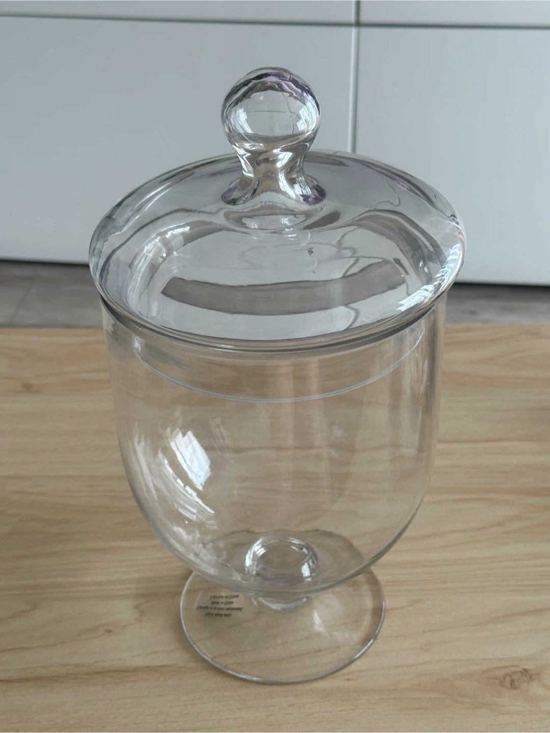 Clear Glass Candy Jar with Lid