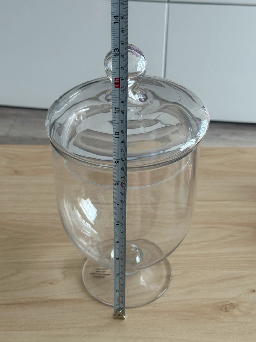 Clear Glass Candy Jar with Lid - photo 2