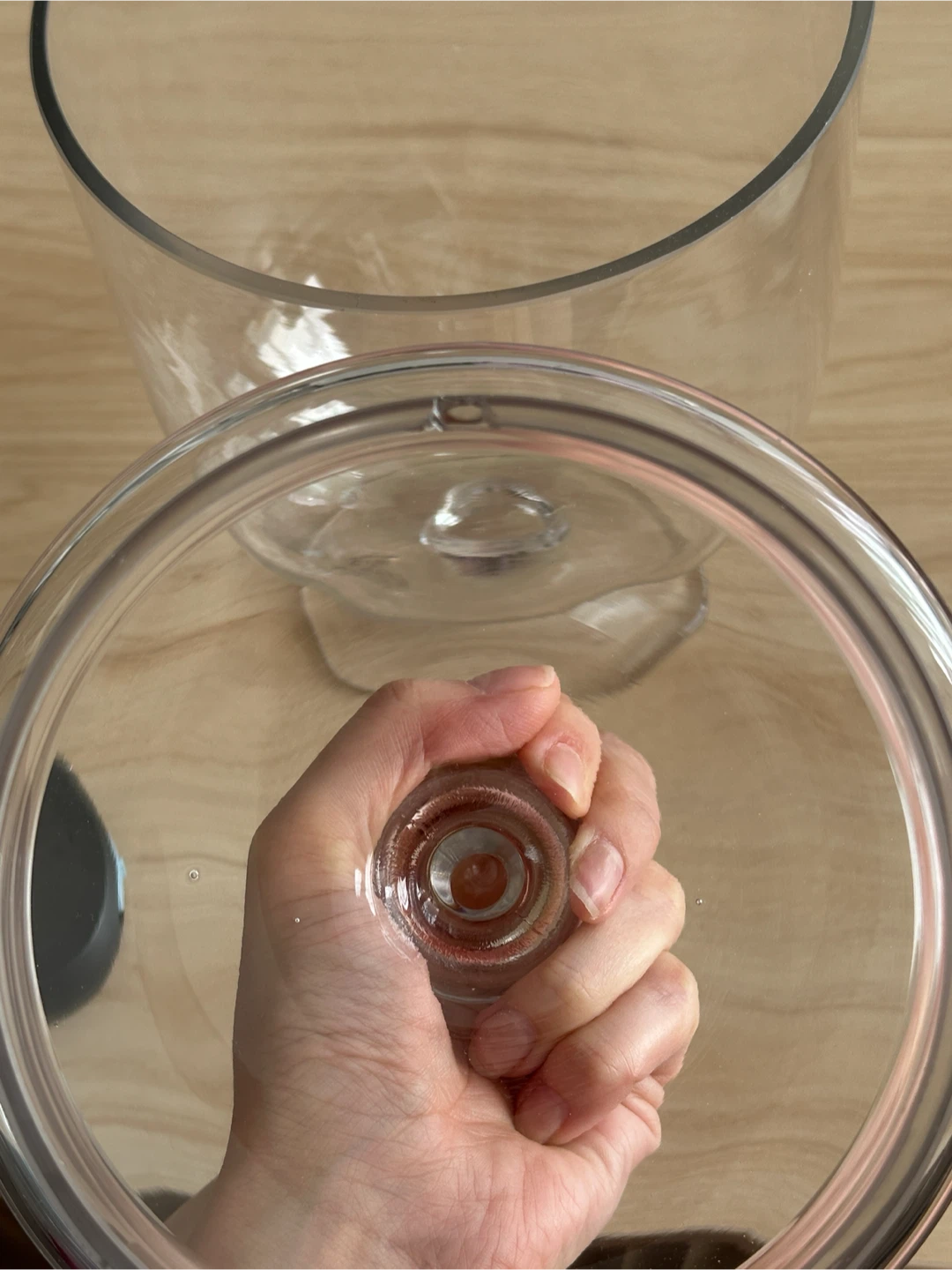 Clear Glass Candy Jar with Lid - photo 5