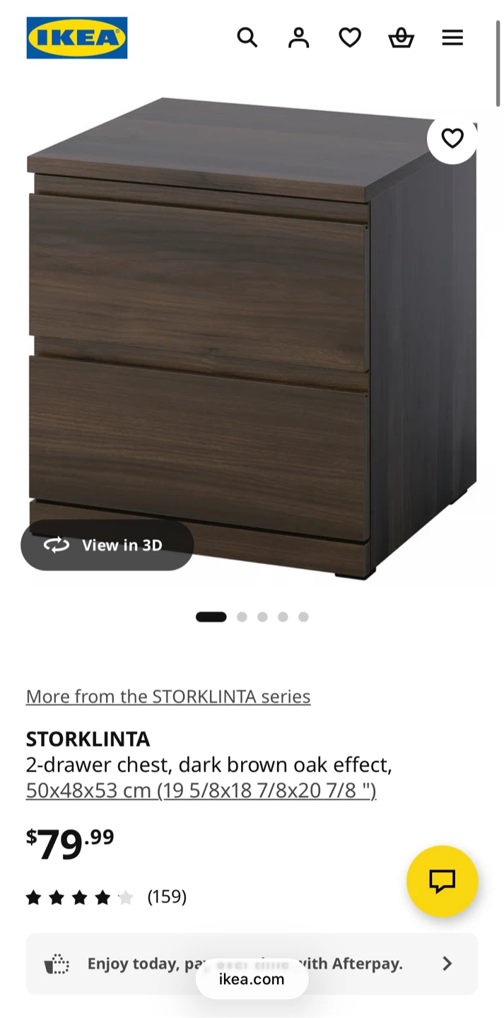 IKEA STORKLINTA 2-drawer chest - photo 4