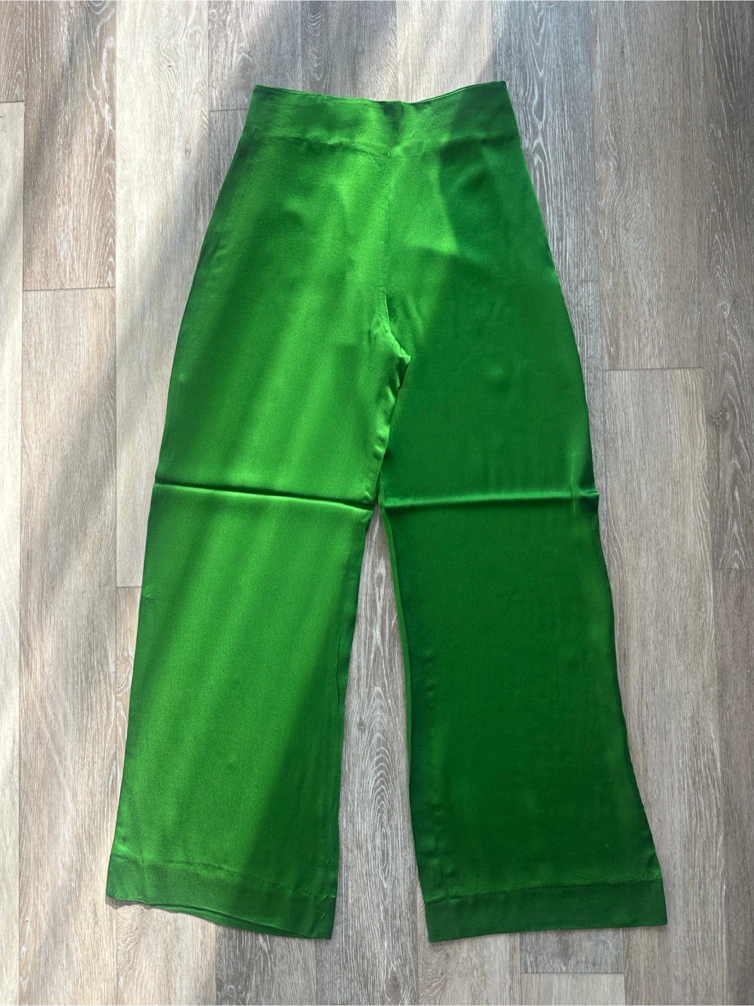 ZARA Green Wide Leg Pants