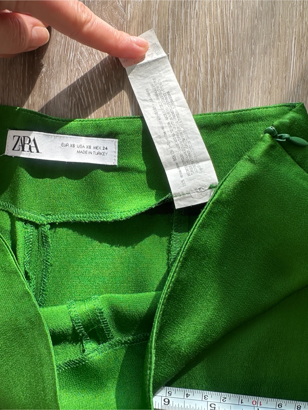 ZARA Green Wide Leg Pants - photo 3