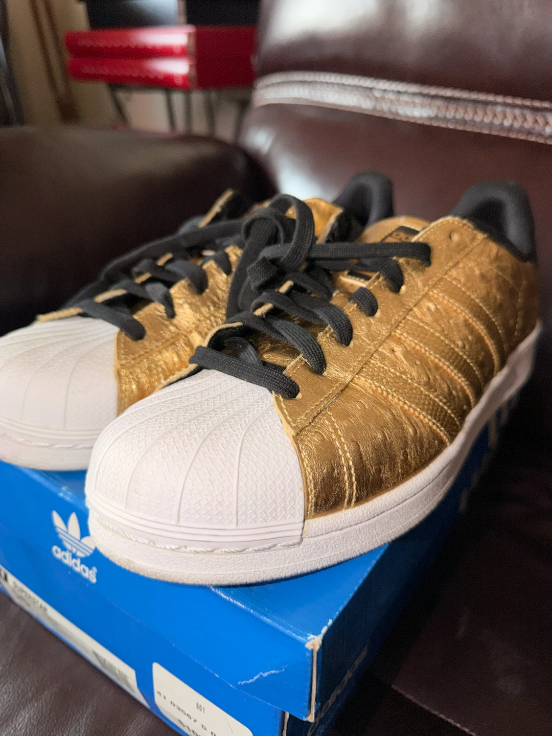 Adidas Superstar Gold Shoes Size 10, NIB - photo 2