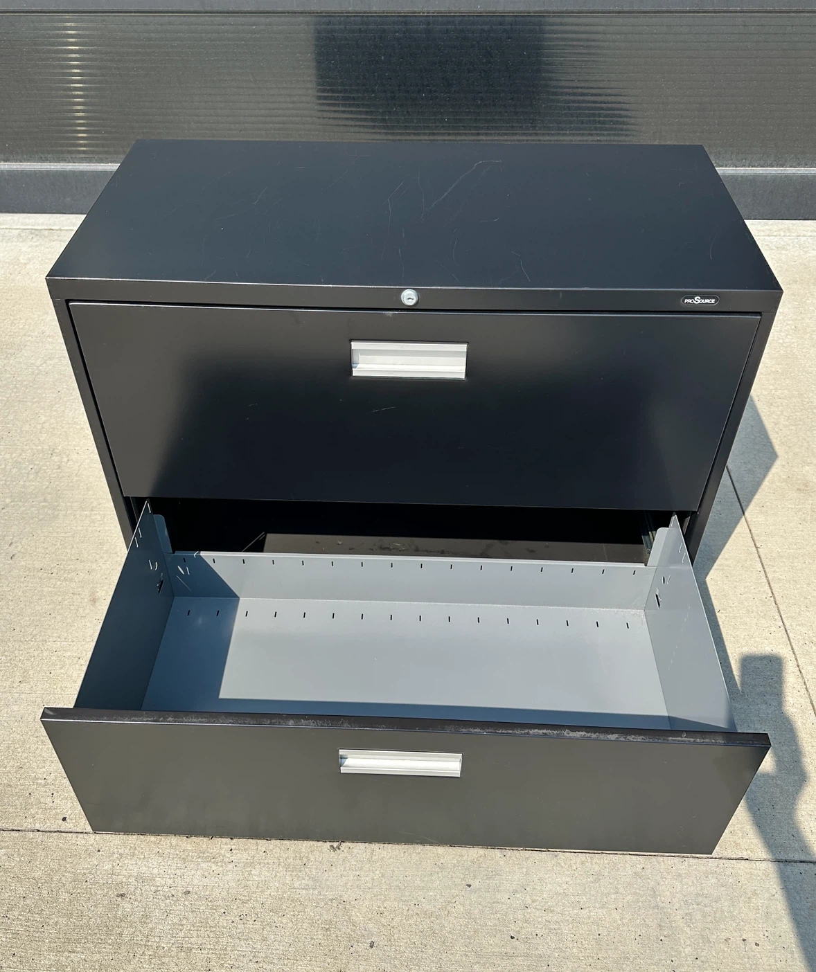 ProSource Black 2-Drawer Filing Cabinet - photo 2