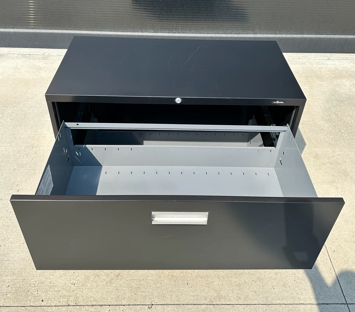ProSource Black 2-Drawer Filing Cabinet - photo 3