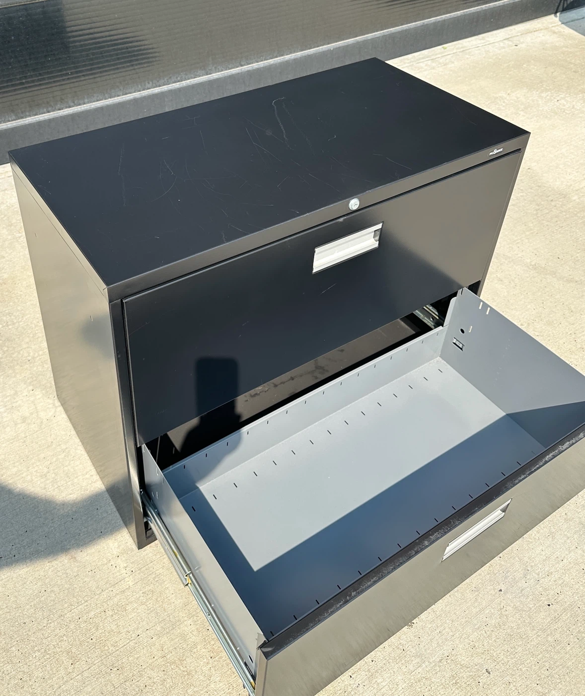 ProSource Black 2-Drawer Filing Cabinet - photo 4