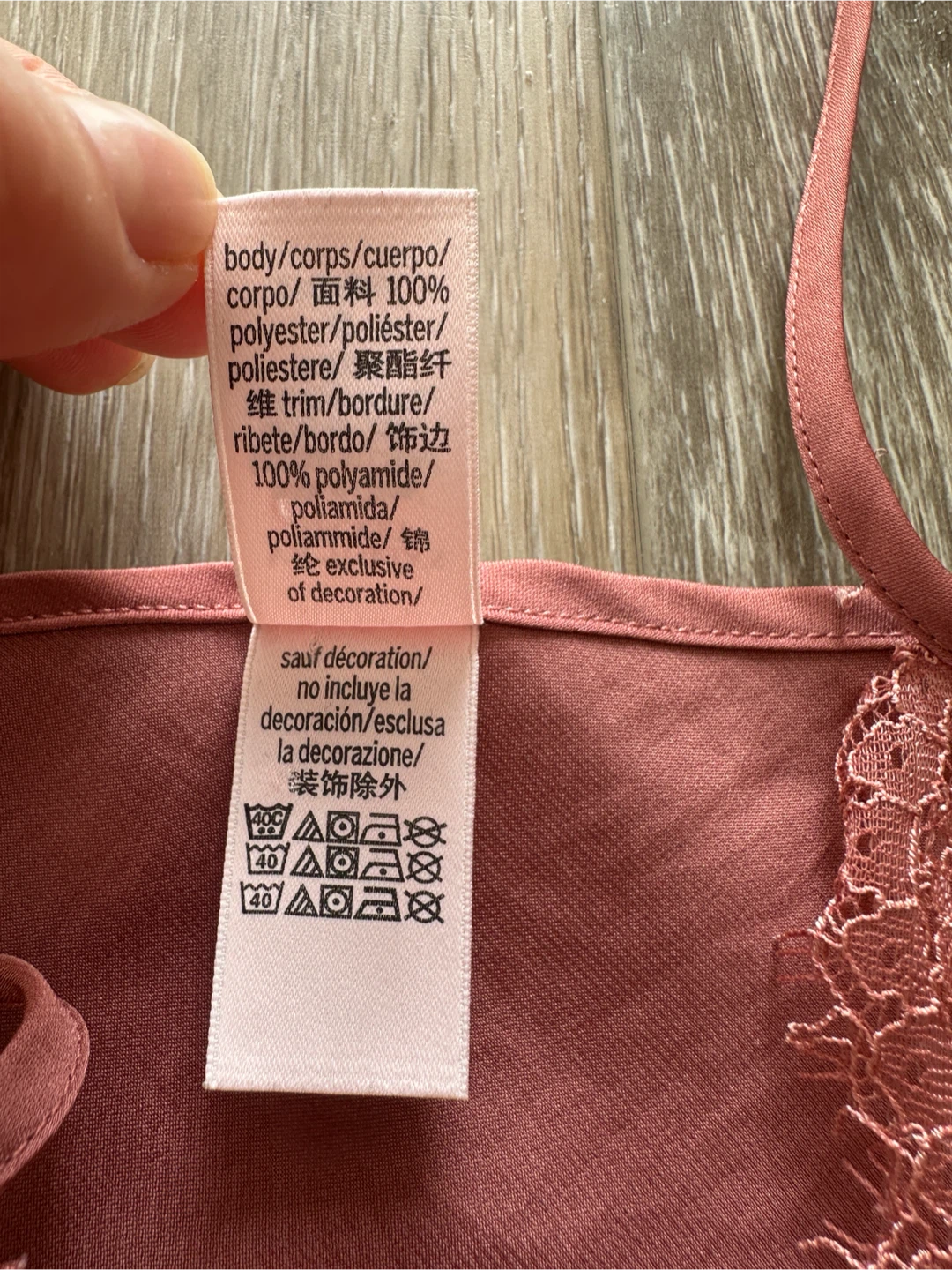 Victoria's Secret Pink Lace Trim Cami - Size M - photo 5