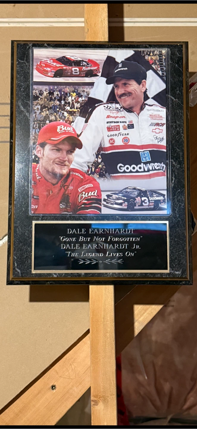 Dale Earnhardt Memorial Display Plaque
