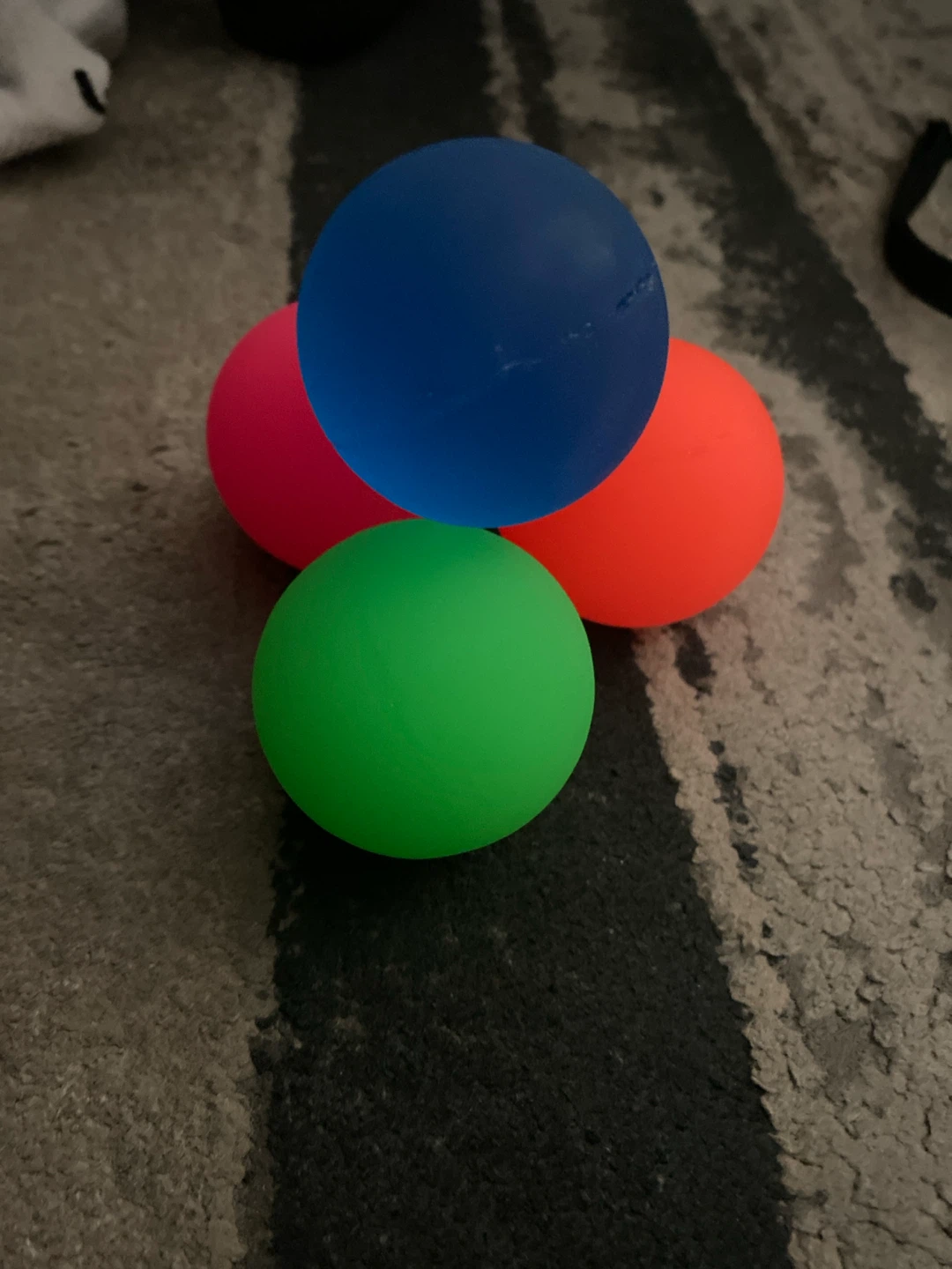 Set of 4 colourful stress balls