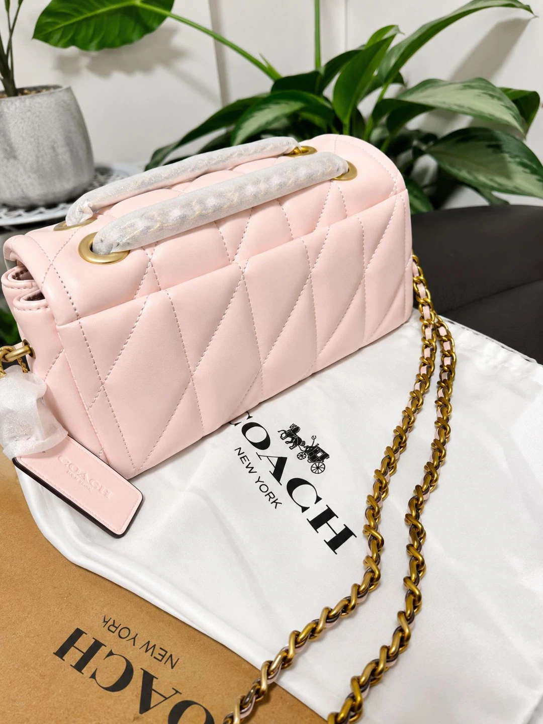 Coach Tabby 20 Pink Leather Quilted Shoulder Bag - photo 2