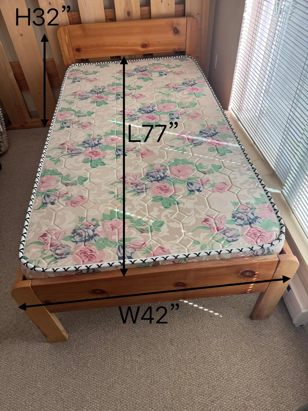 2 X Twin Bed Frame with Mattress