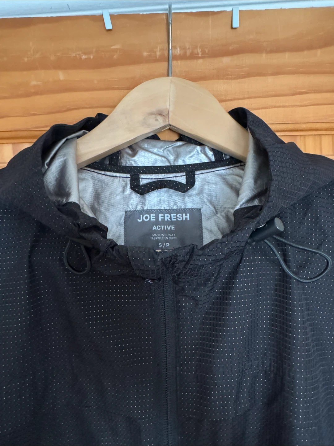 Joe Fresh Active Lightweight Windbreaker – Black (Size S) - photo 2