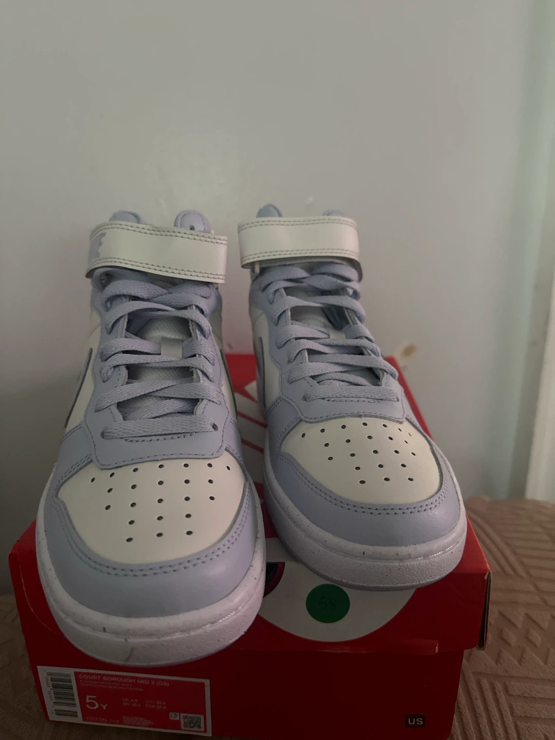 Nike Court Borough Mid 2 (GS) Shoes - Size 5Y - photo 4