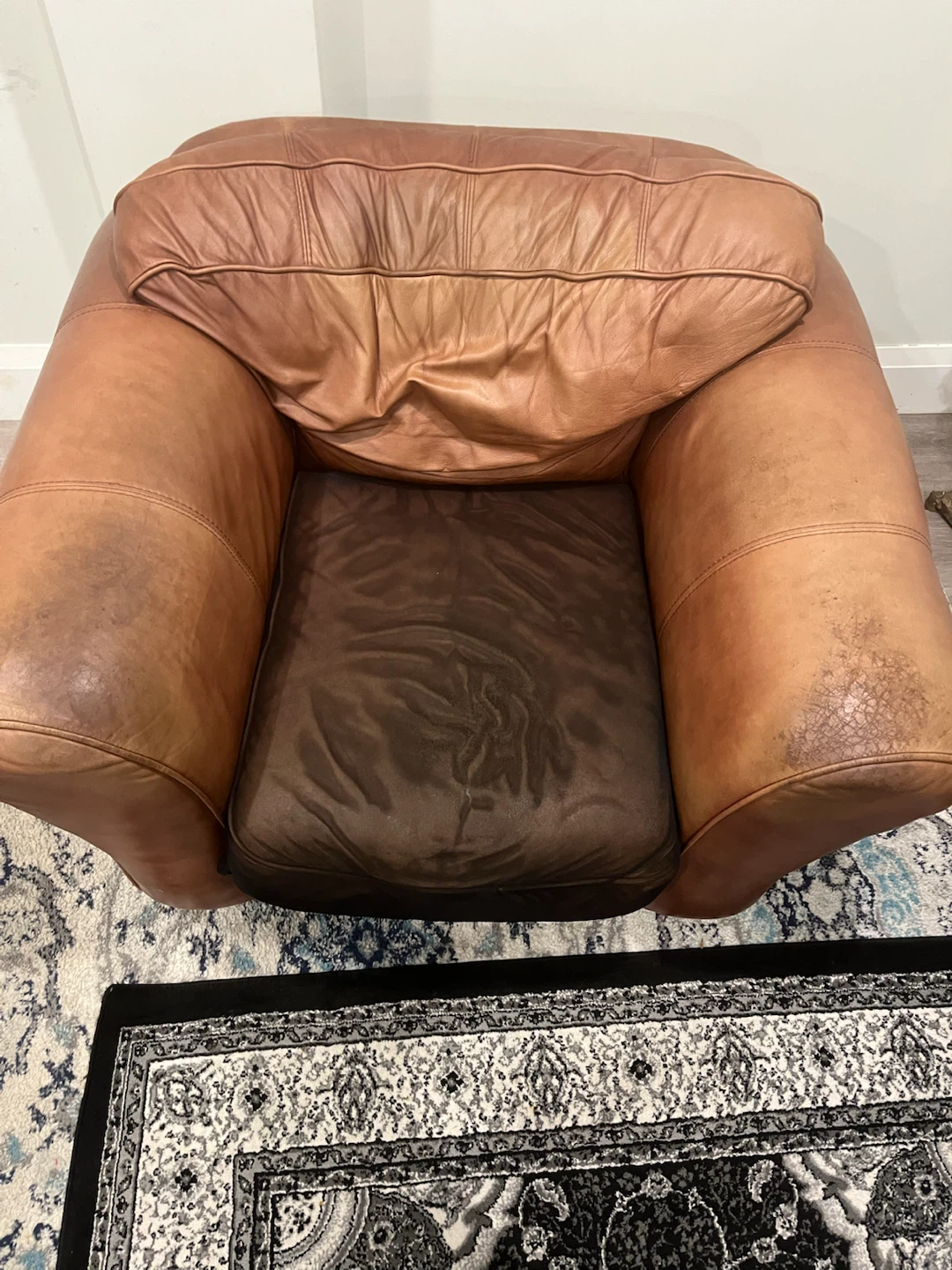 Brown Leather Armchair