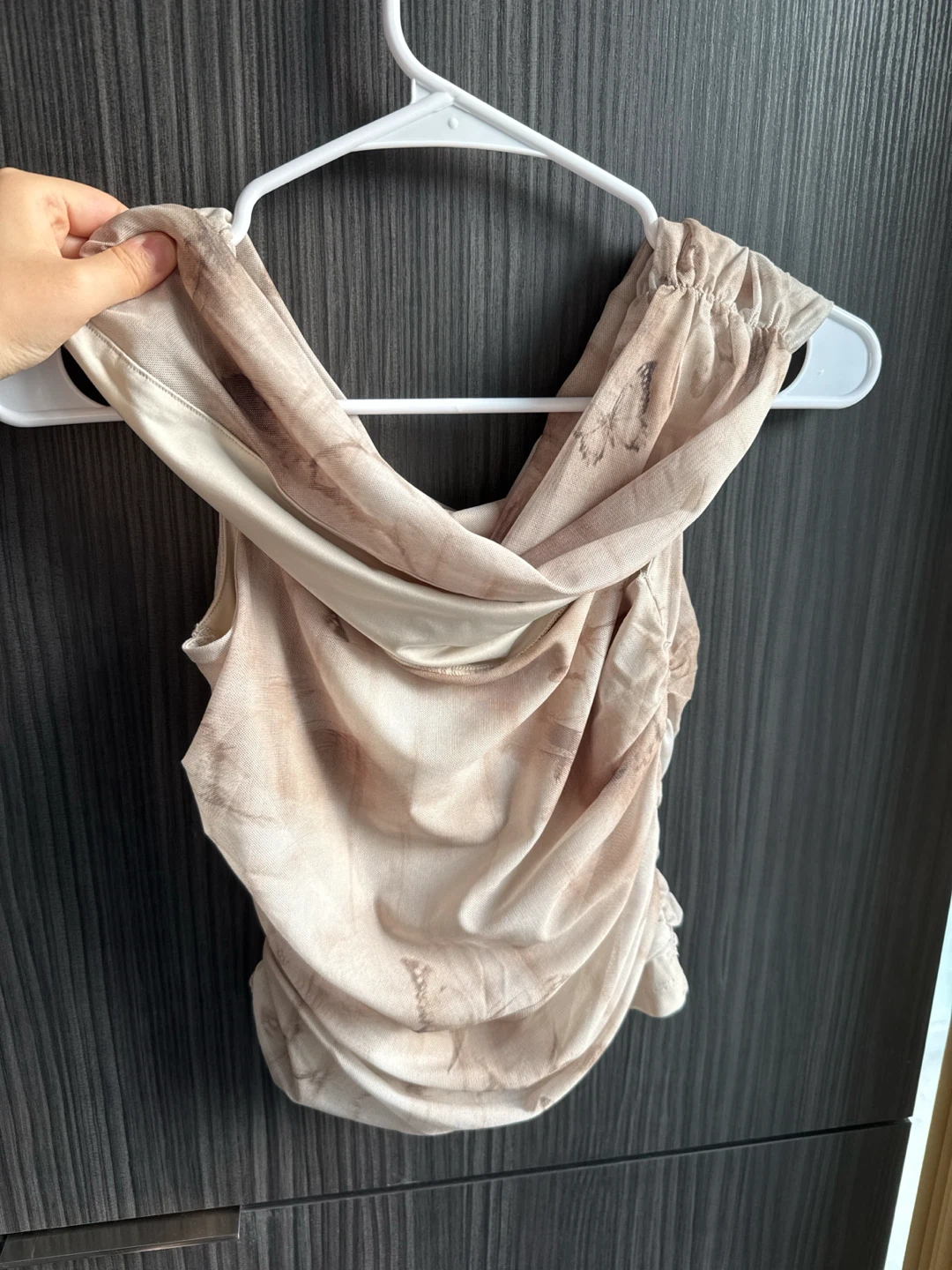 Brand New Sheer Ruched Off-the-Shoulder Top - Medium - photo 3