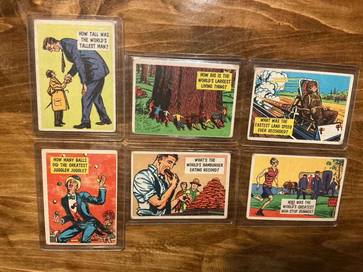 6. 1957 TOPPS “ISOLATION BOOTH SET-BREAK” Cards