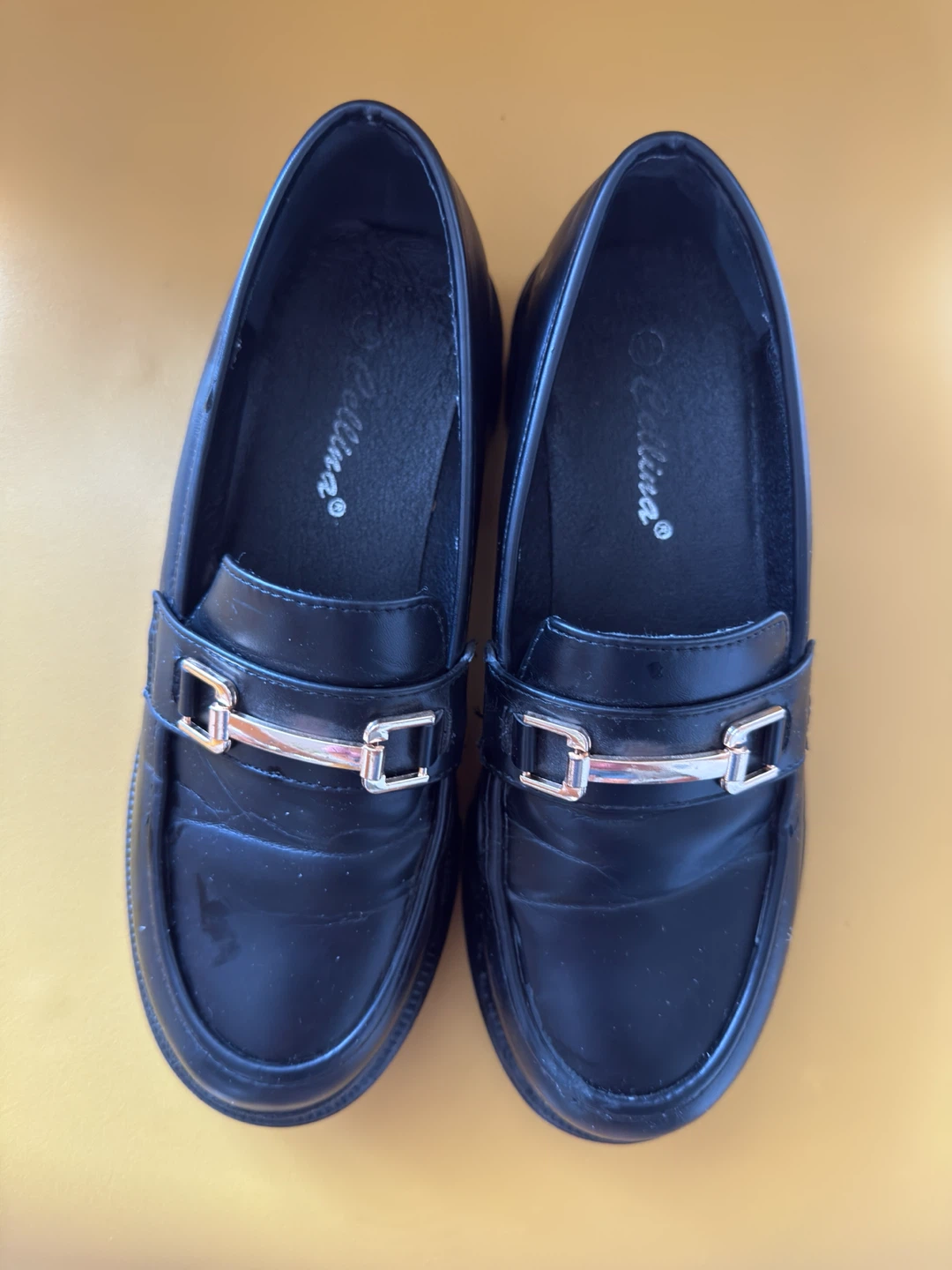 Black Loafers Size 38