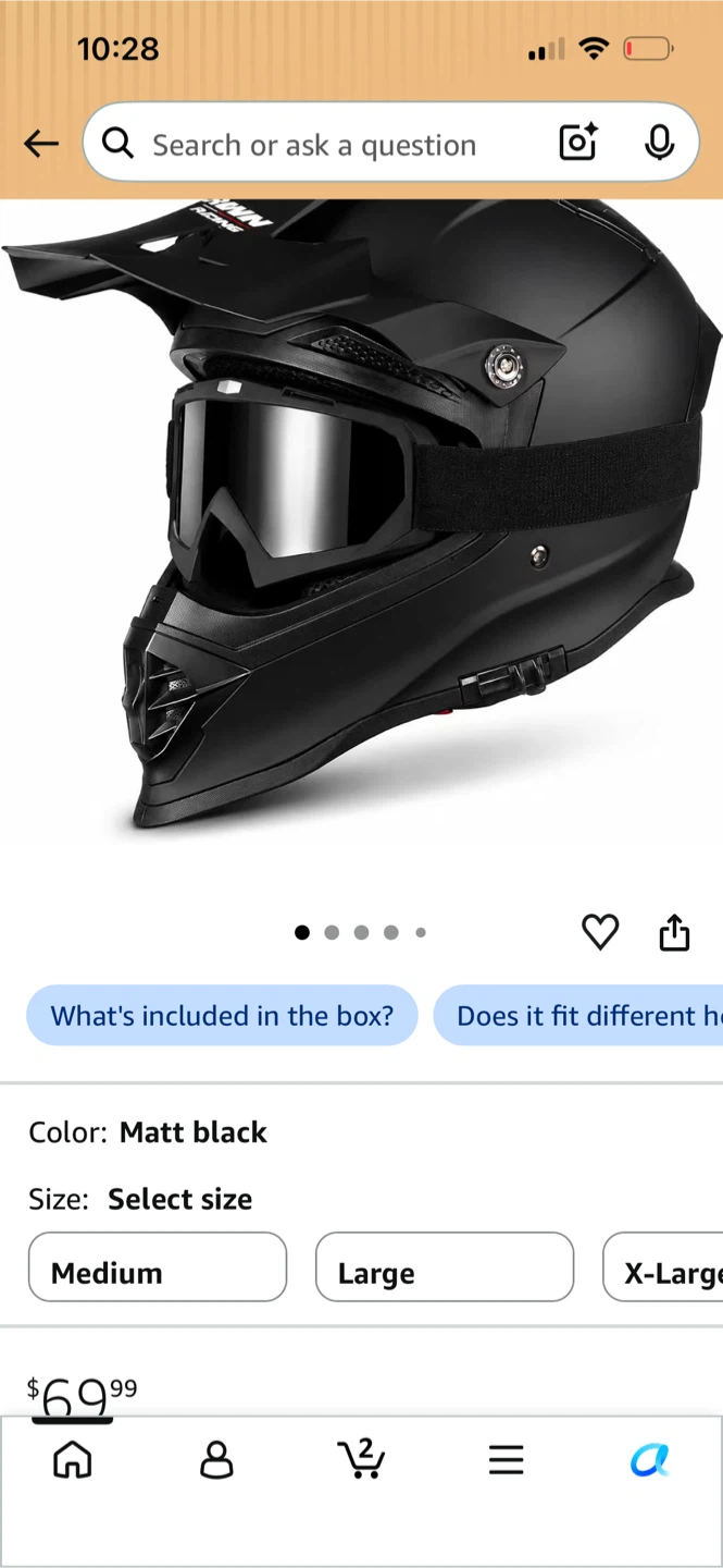 Black Riding Helmet with Goggles