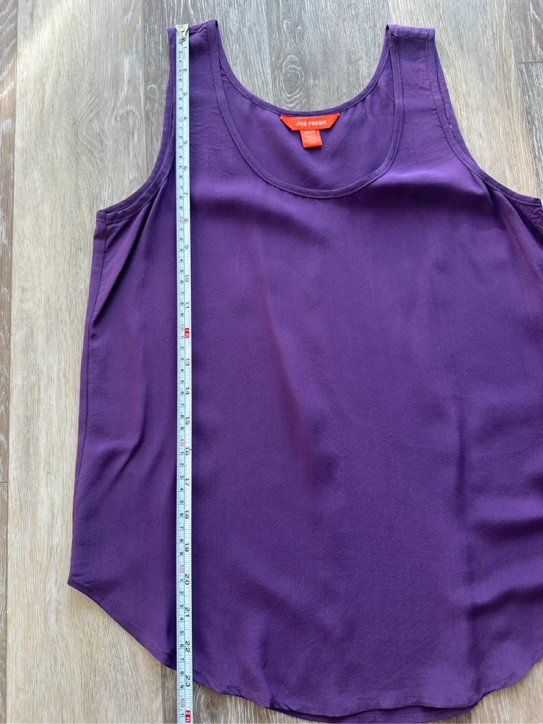 Joe Fresh Purple Silk Tank Top XS/TP - photo 4