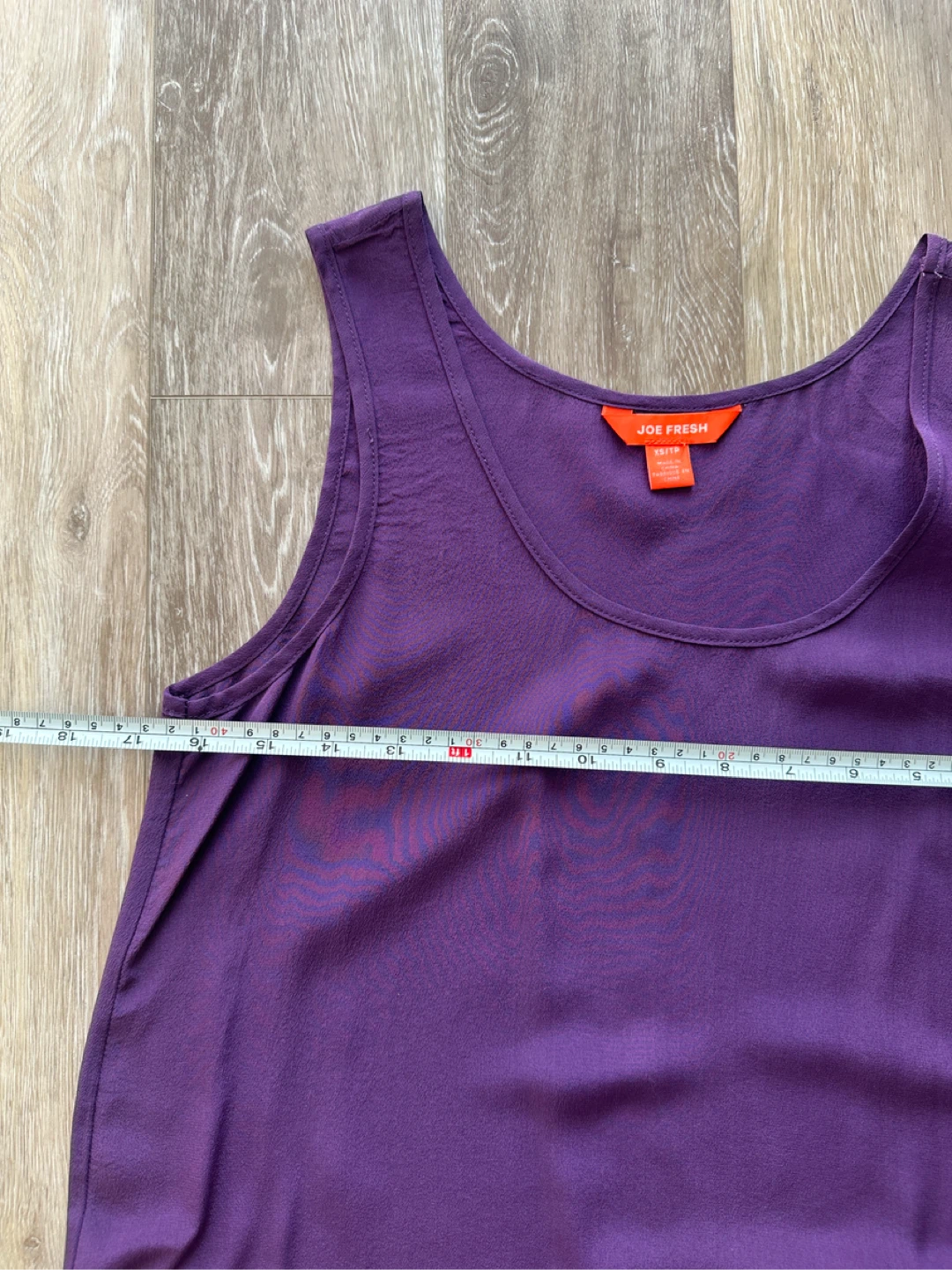Joe Fresh Purple Silk Tank Top XS/TP - photo 5