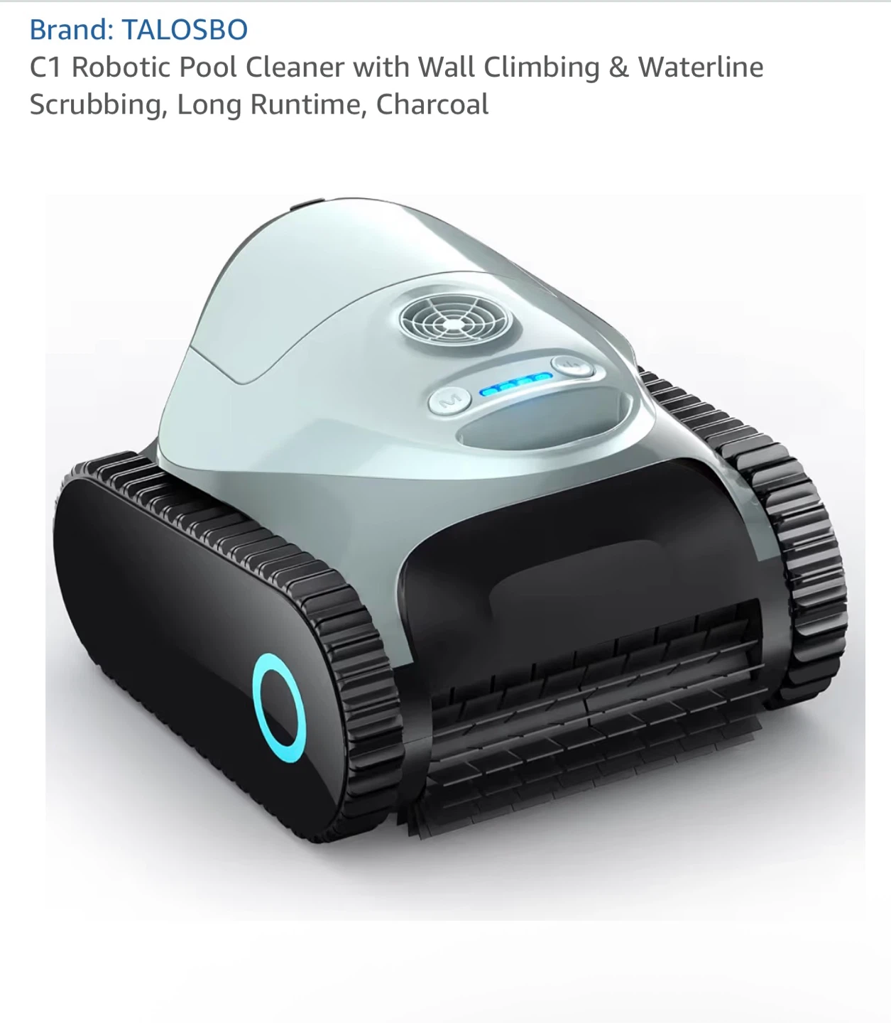TALOSBO C1 Robotic Pool Cleaner - Charcoal